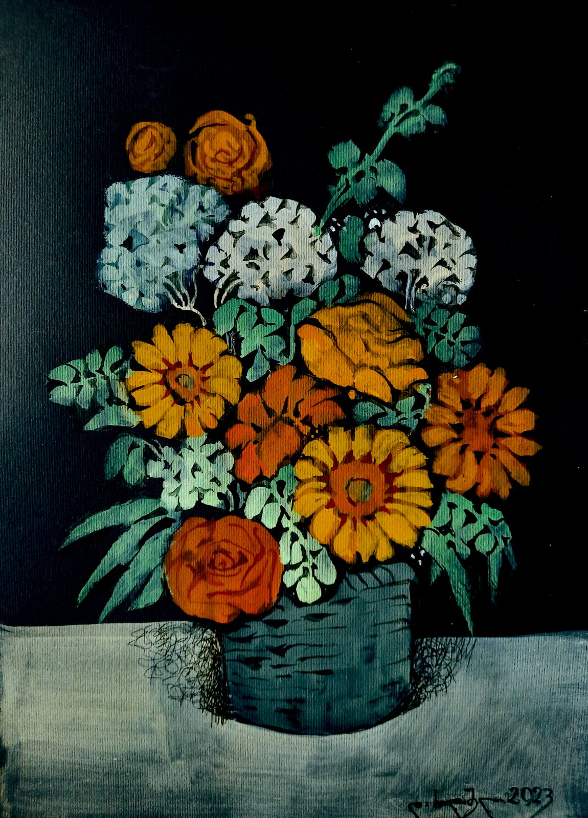 Painting 2021-8 — original painting for sale by Georgian artist David Khidasheli