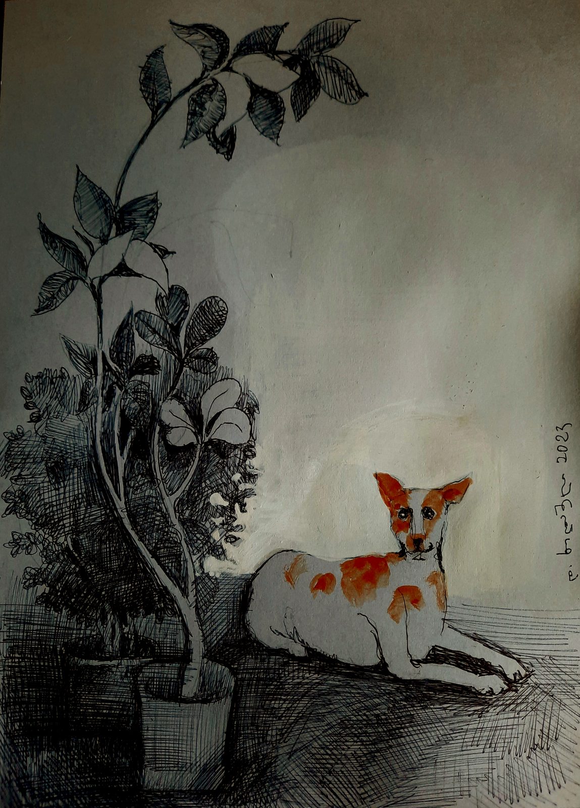 Painting 2021-9 — original painting for sale by Georgian artist David Khidasheli