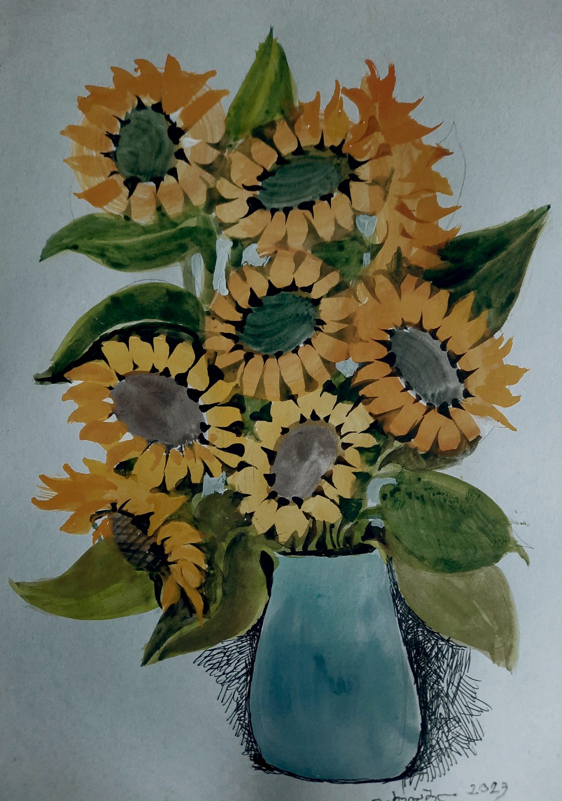 Painting 2021-11 — original painting for sale by Georgian artist David Khidasheli