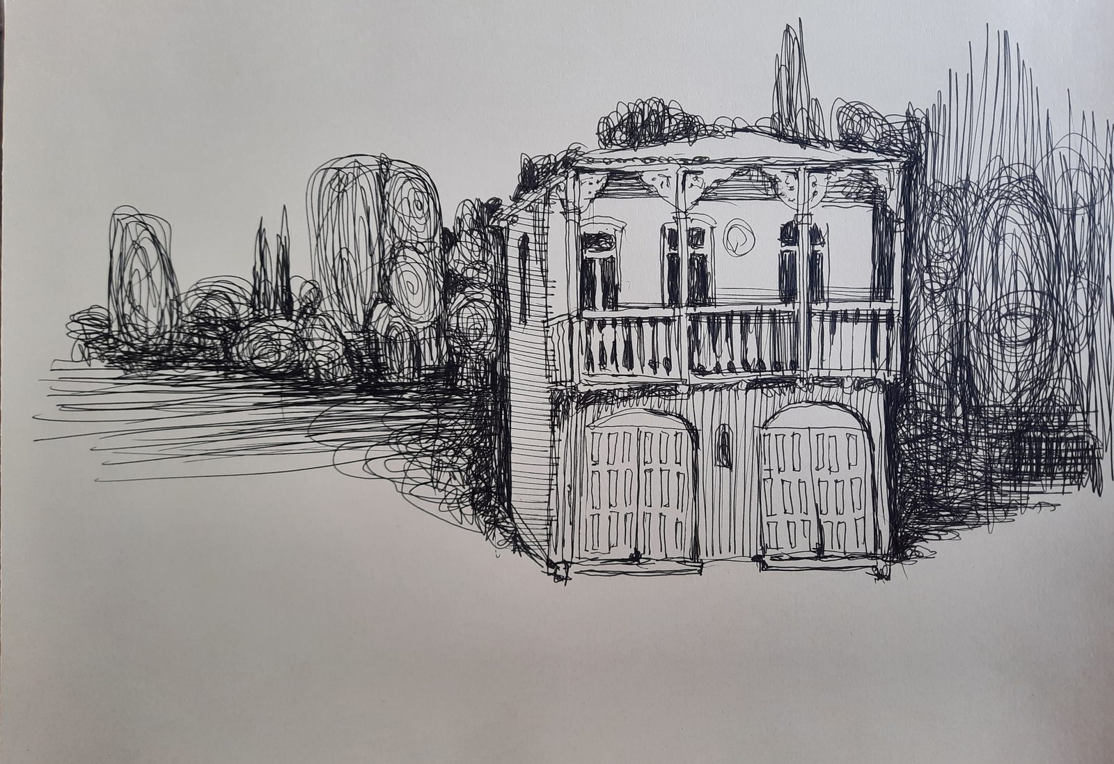 Painting 2021-13 — original painting for sale by Georgian artist David Khidasheli