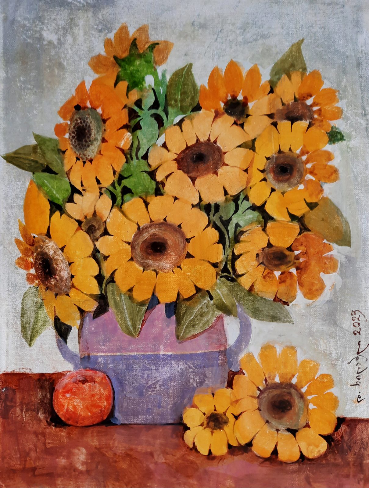 Painting 2021-14 — original painting for sale by Georgian artist David Khidasheli