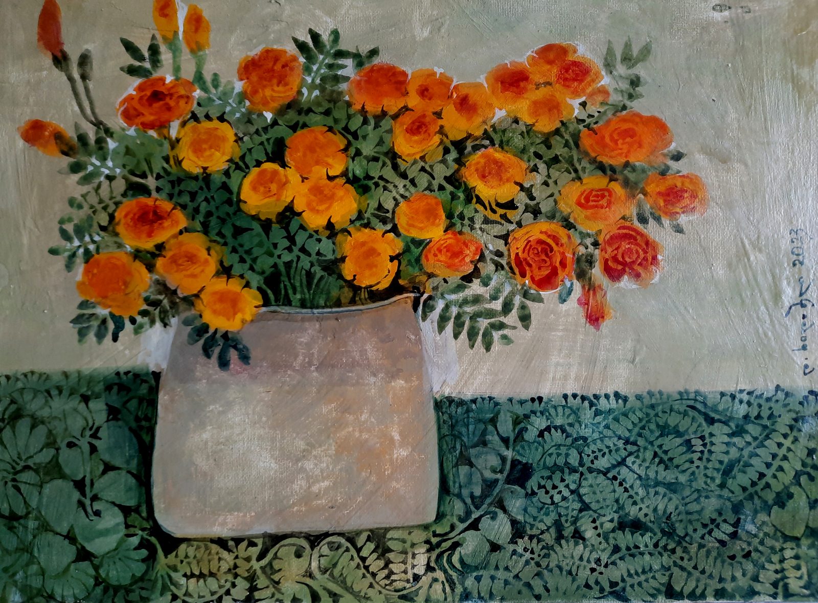 Painting 2021-15 — original painting for sale by Georgian artist David Khidasheli