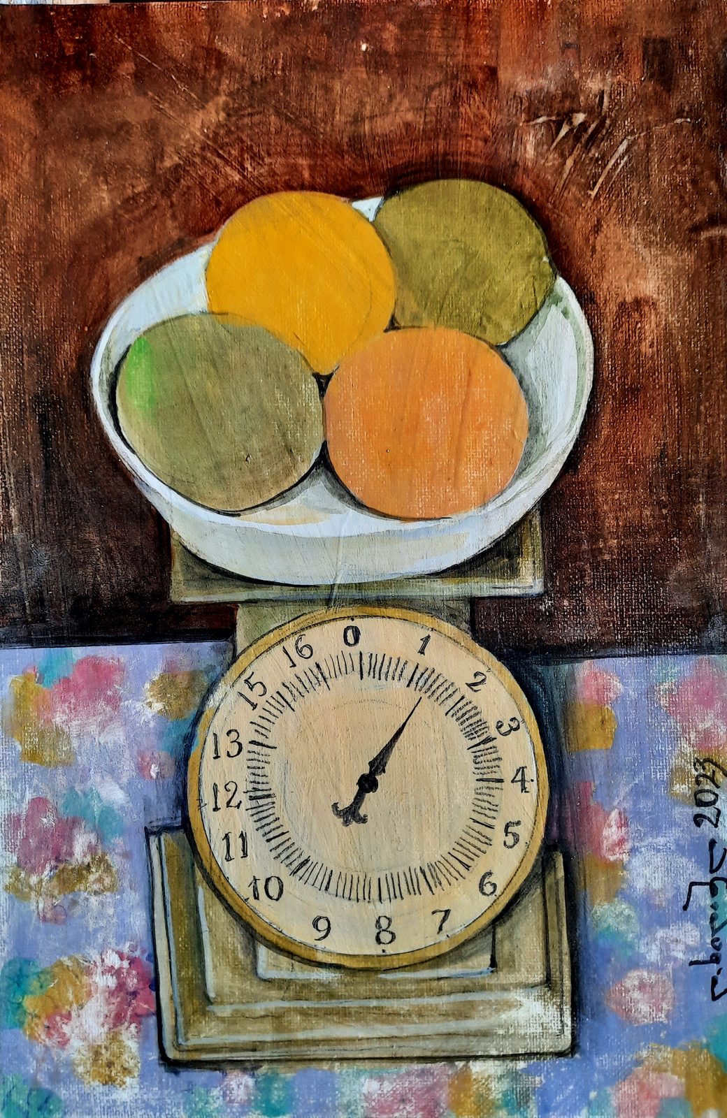 Painting 2021-16 — original painting for sale by Georgian artist David Khidasheli