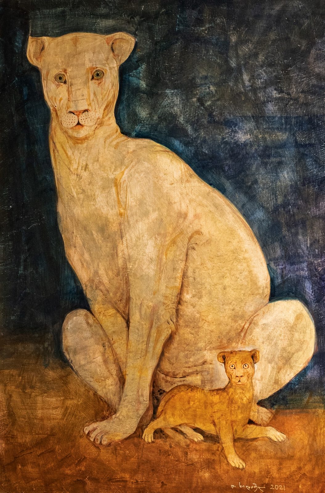 Painting 2021-19 — original painting for sale by Georgian artist David Khidasheli