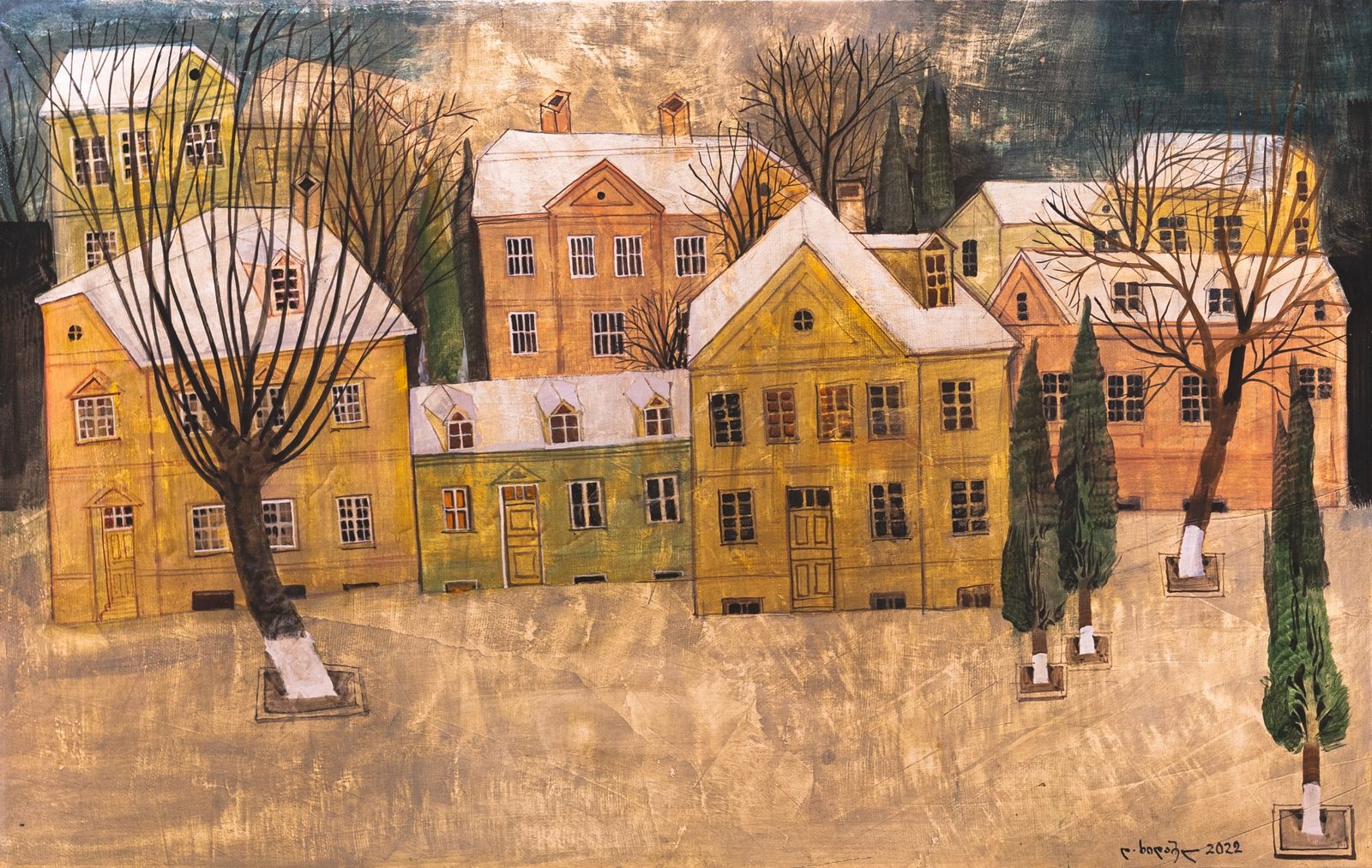 Painting 2021-20 — original painting for sale by Georgian artist David Khidasheli