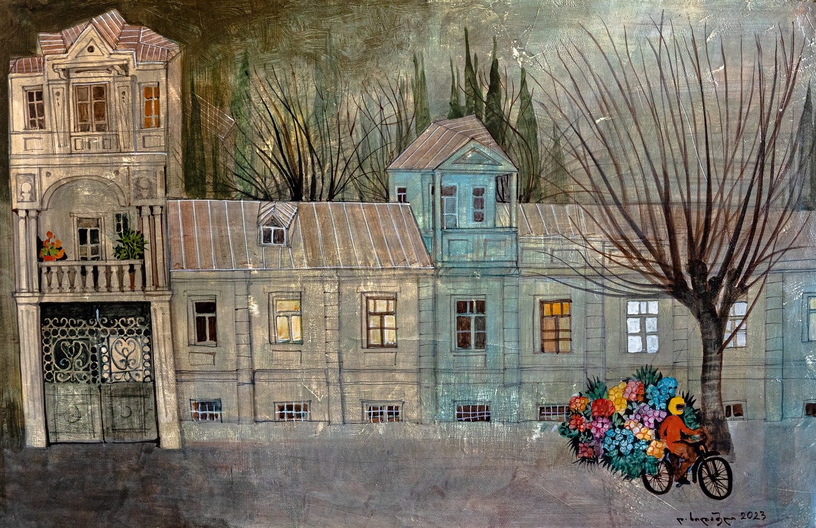 Painting 2021-29 — original painting for sale by Georgian artist David Khidasheli