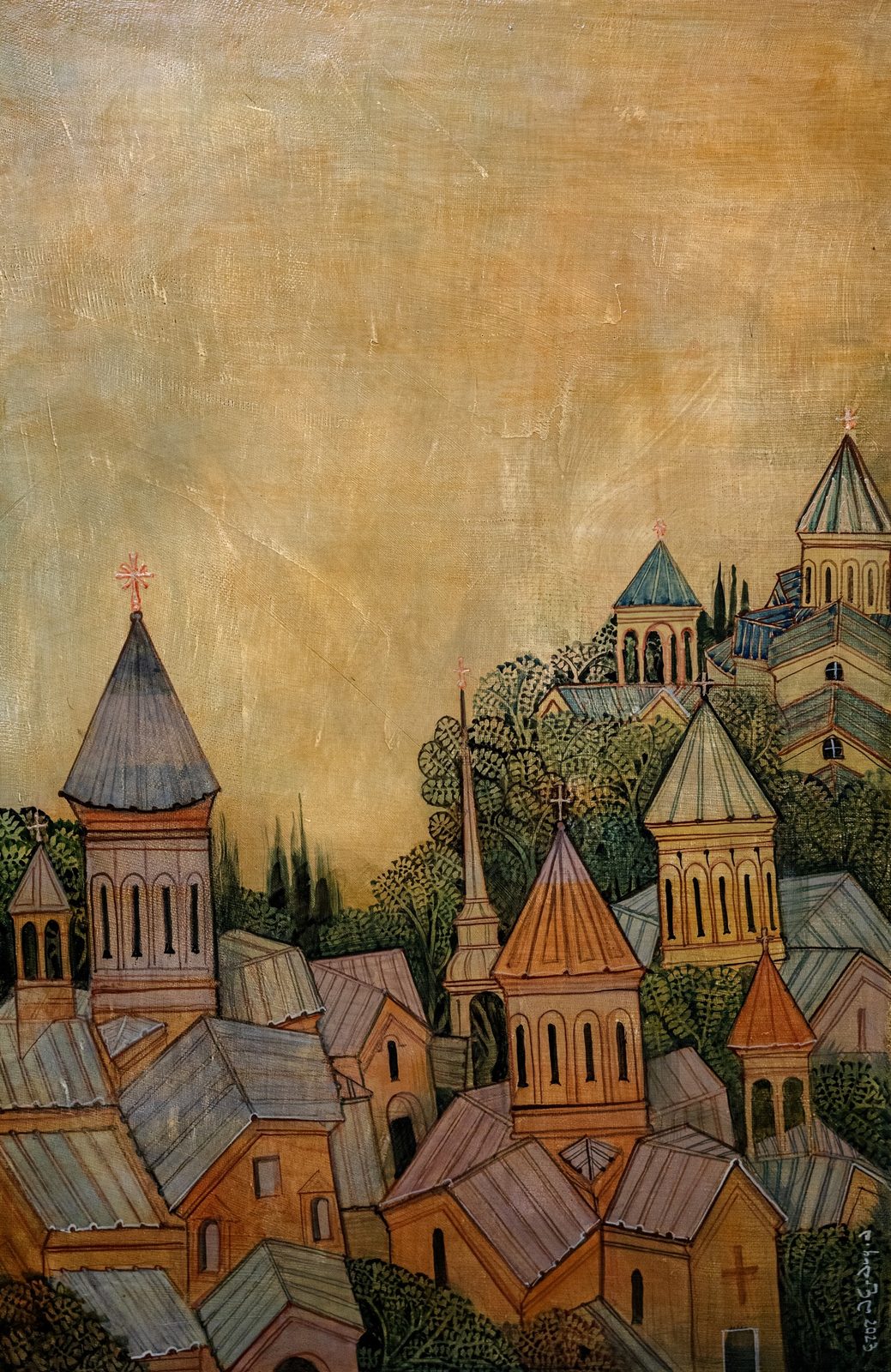 Painting 2021-34 — original painting for sale by Georgian artist David Khidasheli