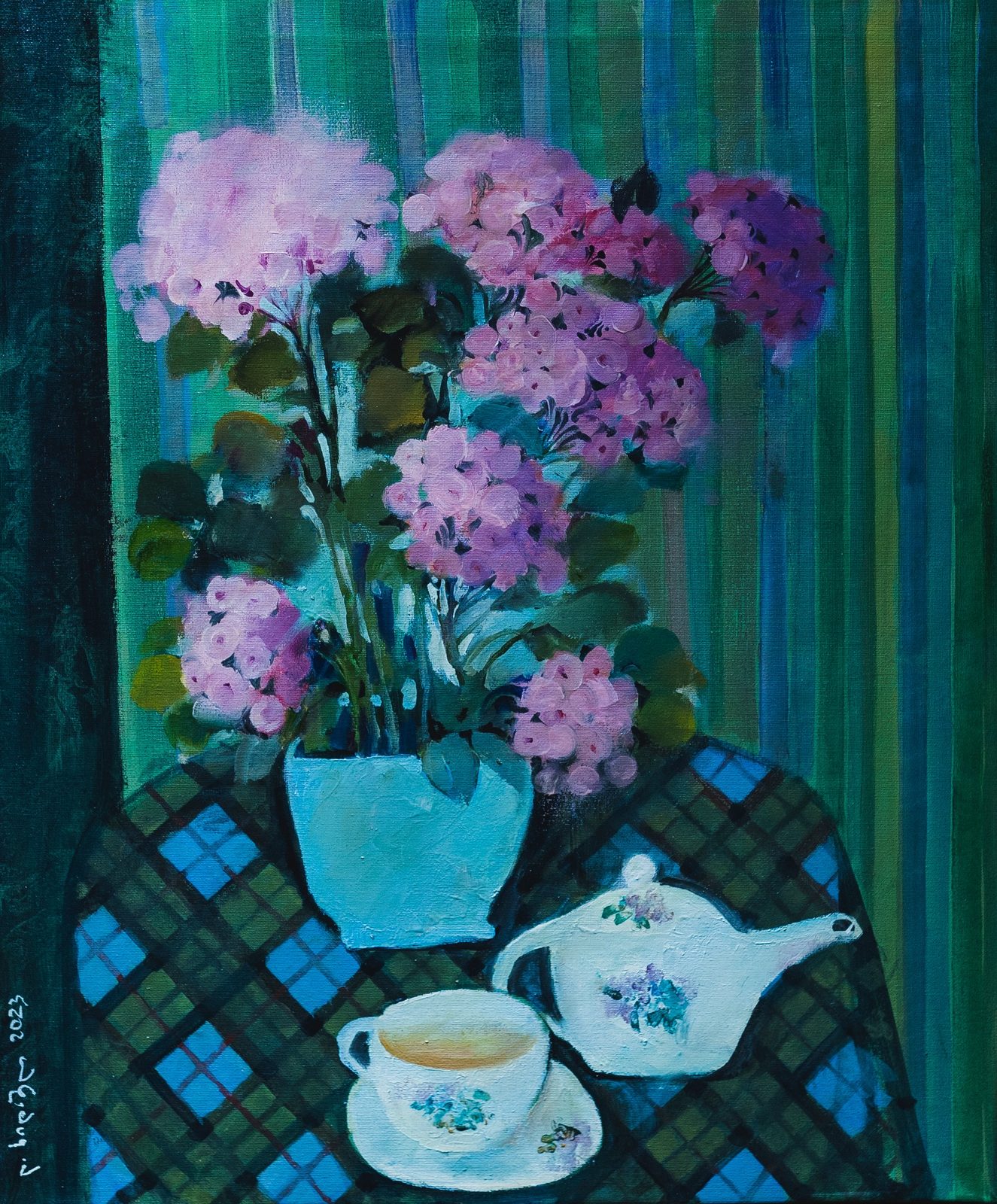 Painting 2021-45 — original painting for sale by Georgian artist David Khidasheli