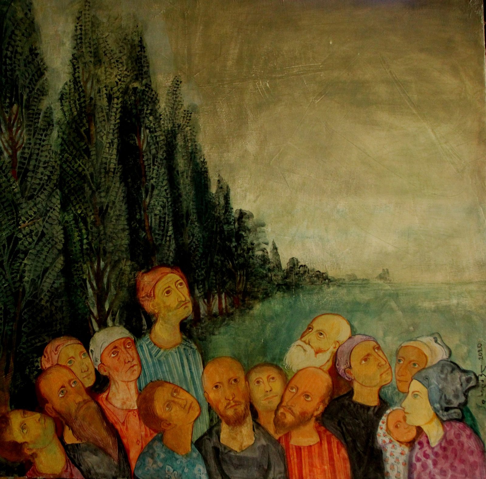 Painting 2021-65 — original painting for sale by Georgian artist David Khidasheli