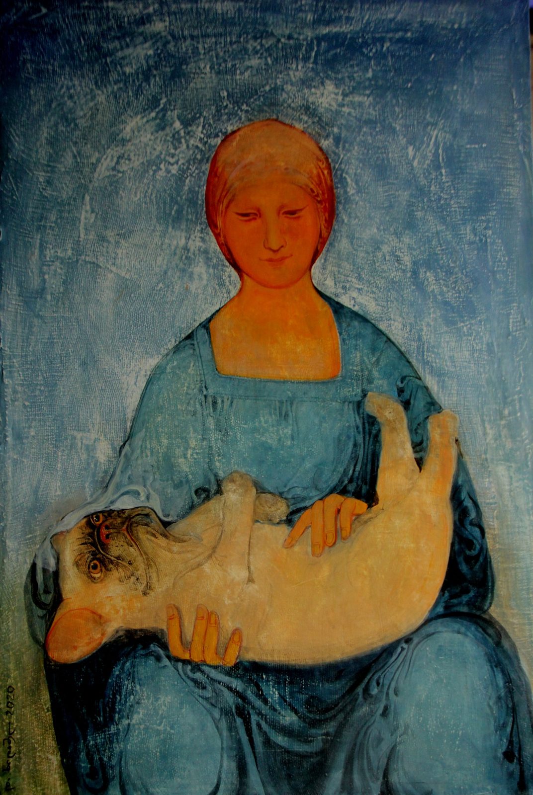 Replacement — original painting for sale by Georgian artist David Khidasheli