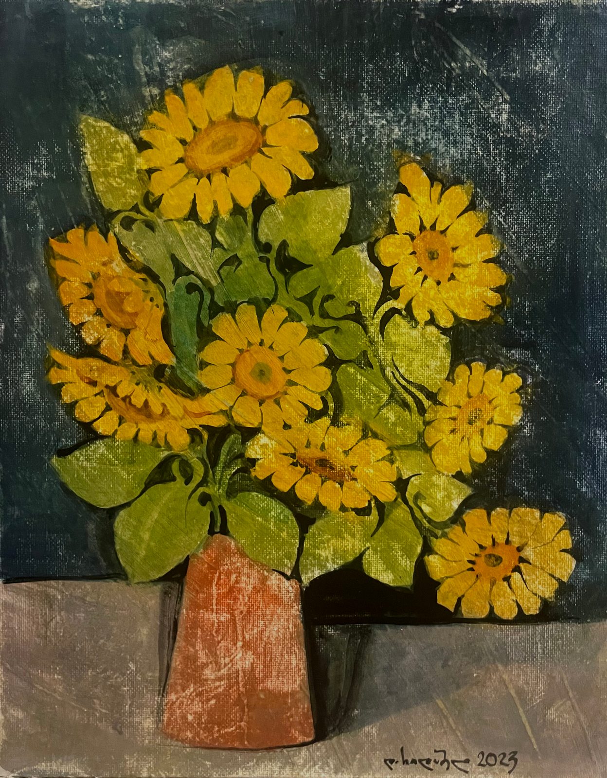 Painting 2021-100 — original painting for sale by Georgian artist David Khidasheli