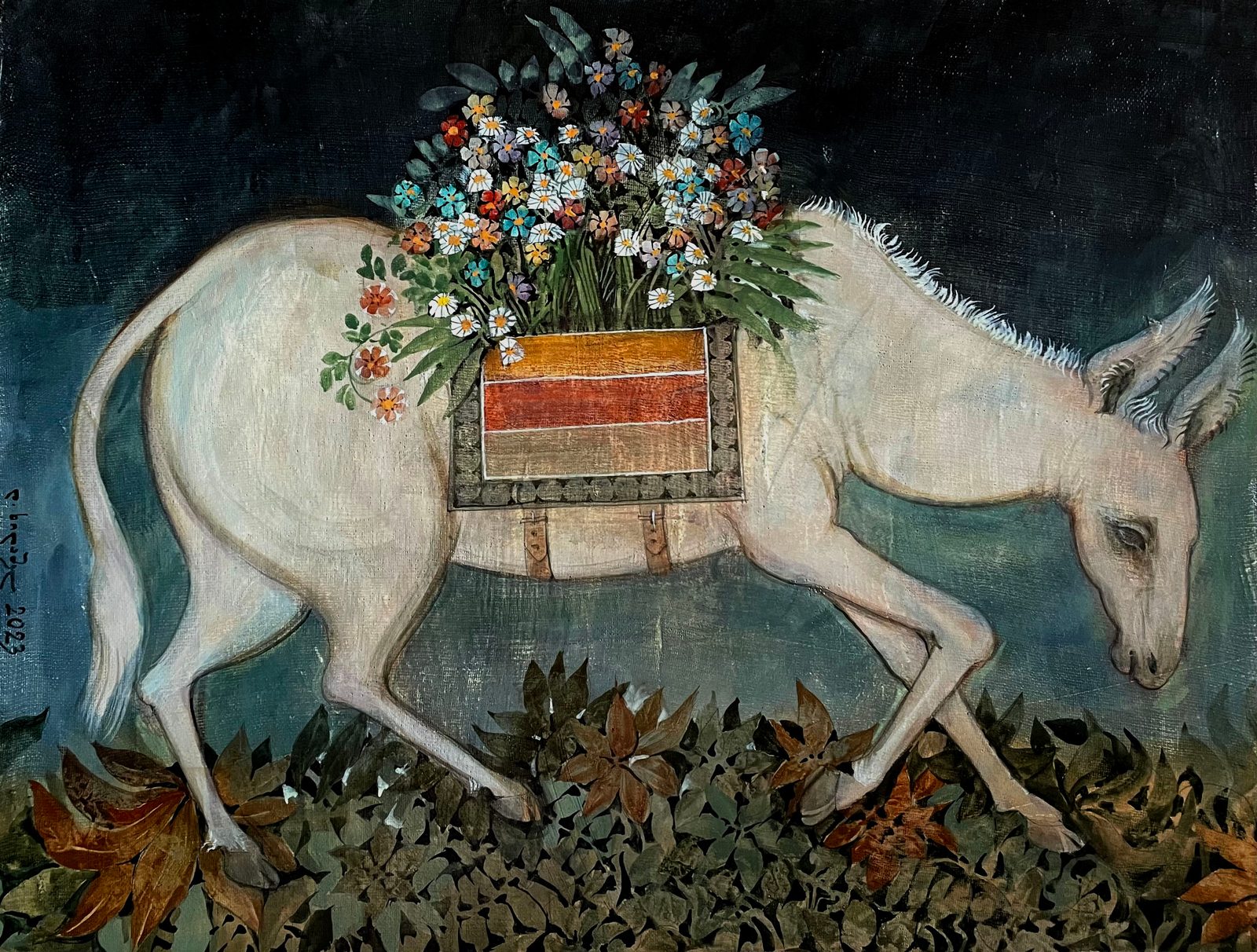 Painting 2021-84 — original painting for sale by Georgian artist David Khidasheli