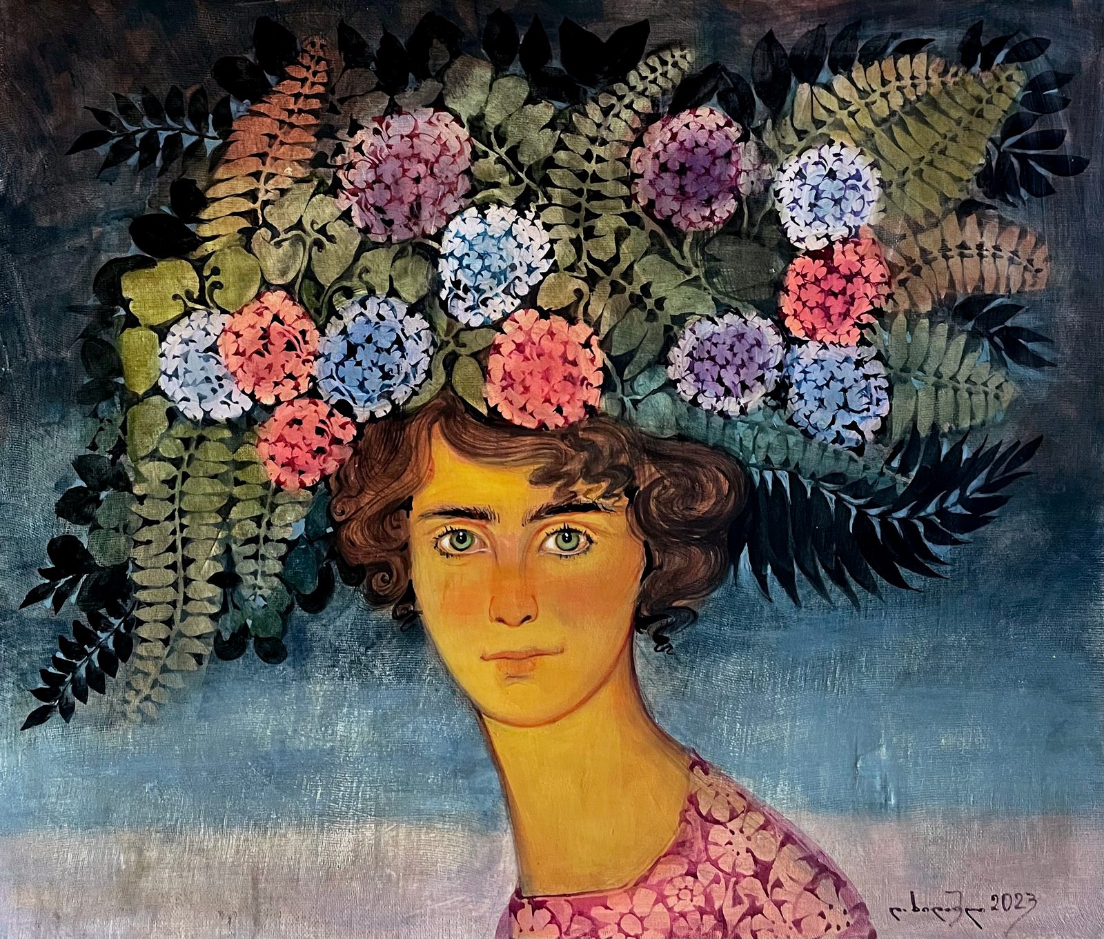 Painting 2021-89 — original painting for sale by Georgian artist David Khidasheli