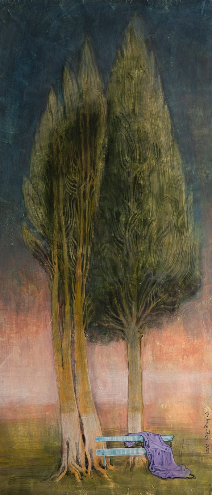 Painting 2021-103 — original painting for sale by Georgian artist David Khidasheli