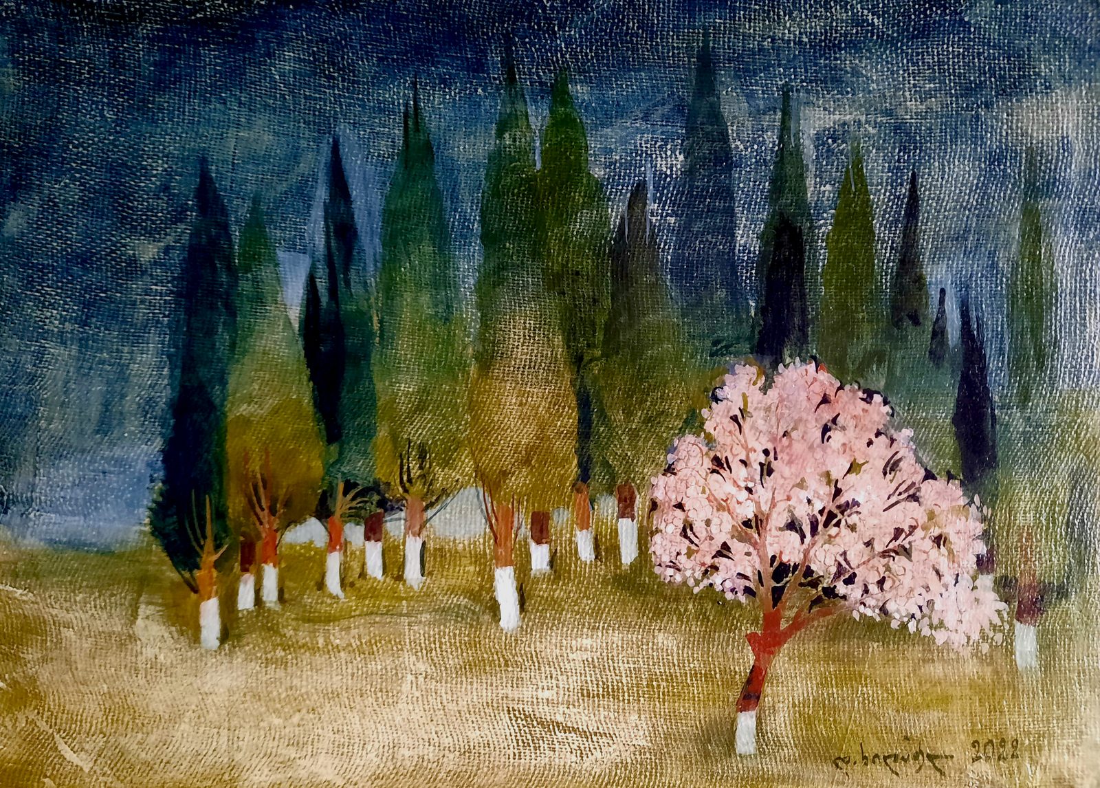 Painting 2022-121 — original painting for sale by Georgian artist David Khidasheli