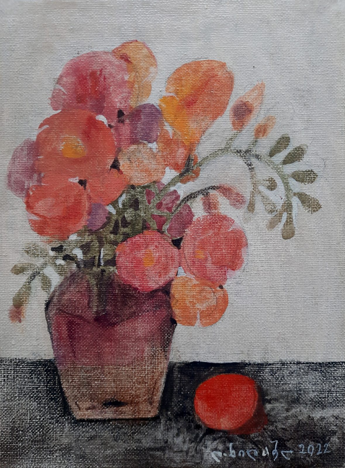 Painting 2022-128 — original painting for sale by Georgian artist David Khidasheli