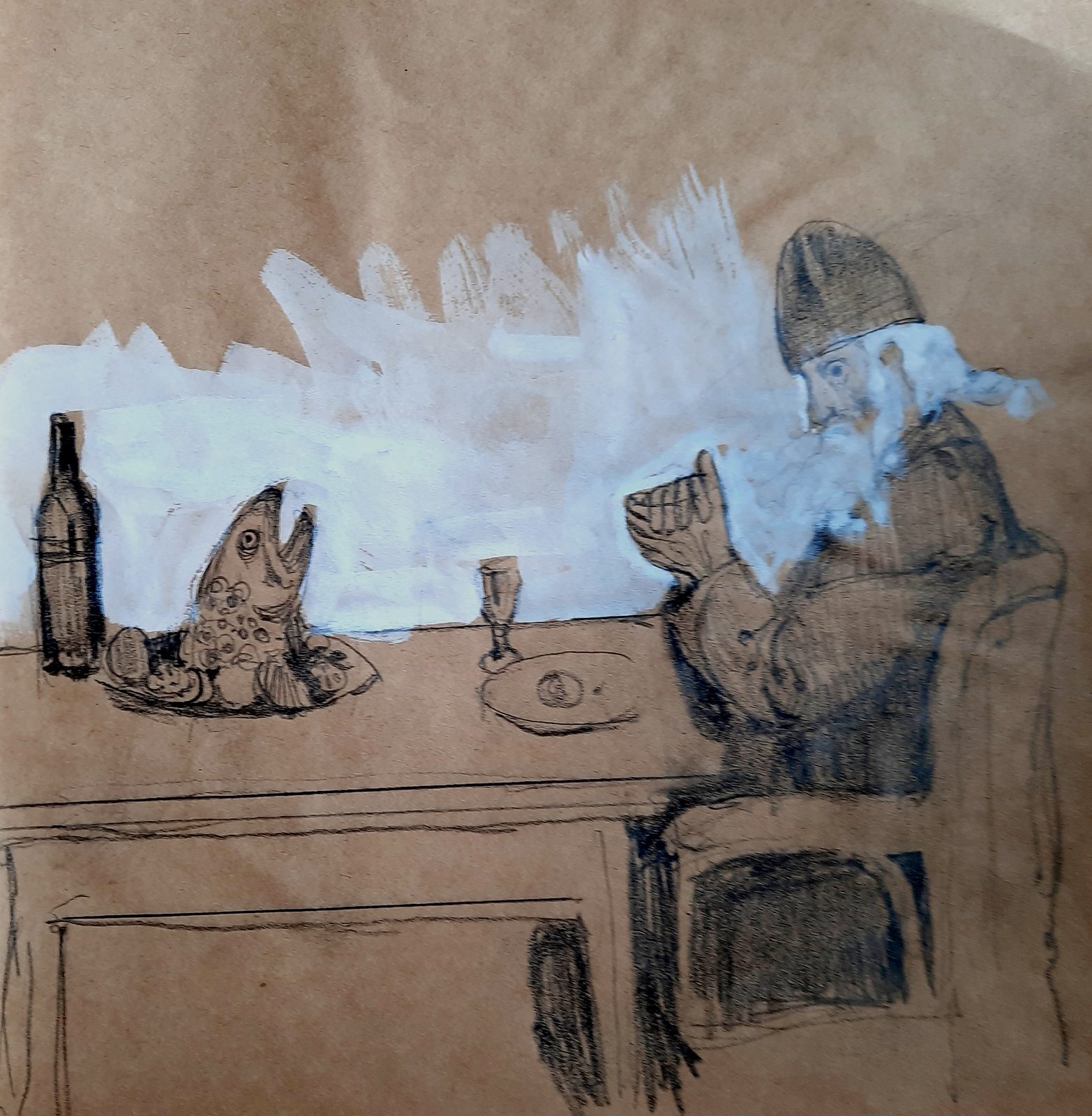 Painting 2022-134 — original painting for sale by Georgian artist David Khidasheli