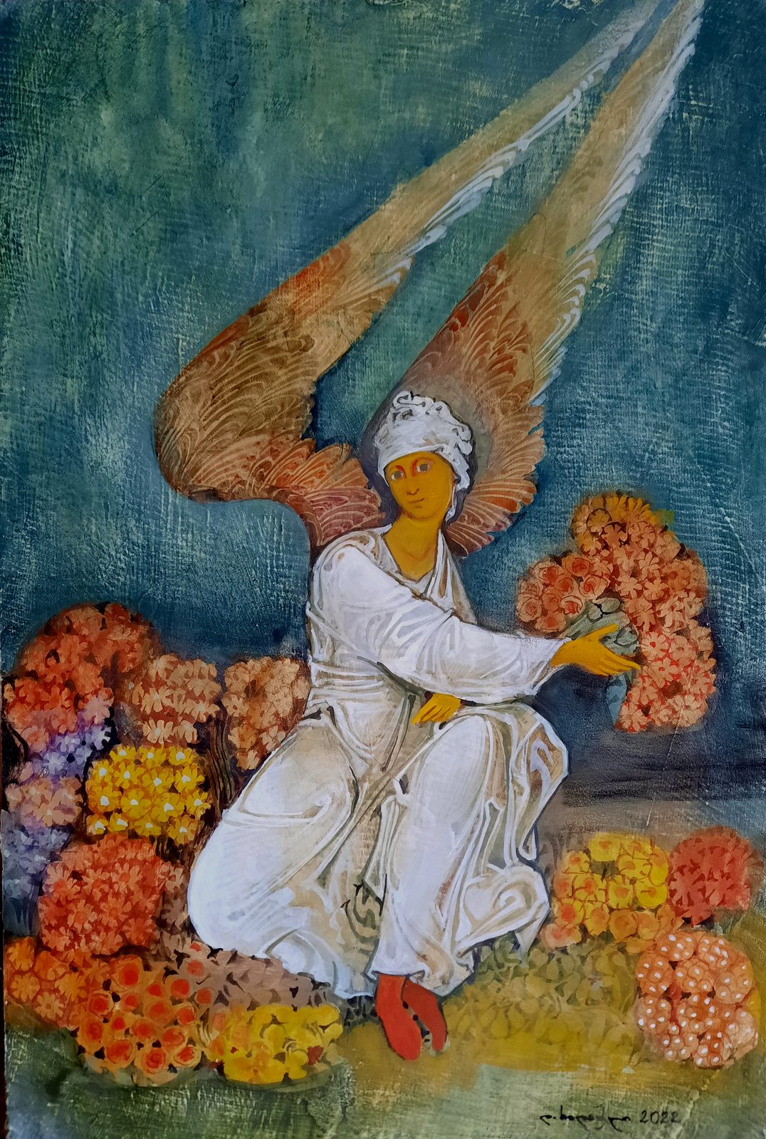 Painting 2022-136 — original painting for sale by Georgian artist David Khidasheli