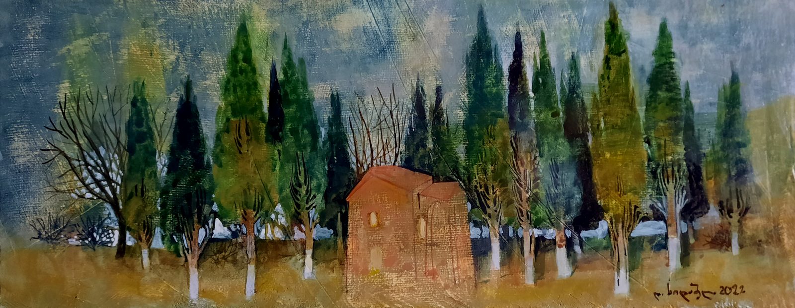 Painting 2022-139 — original painting for sale by Georgian artist David Khidasheli
