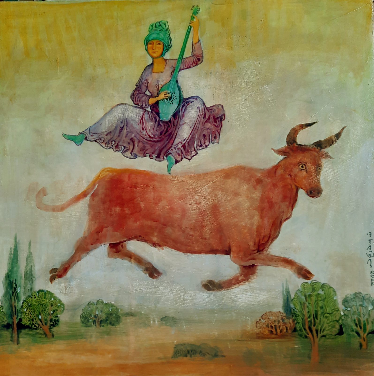 Painting 2022-143 — original painting for sale by Georgian artist David Khidasheli