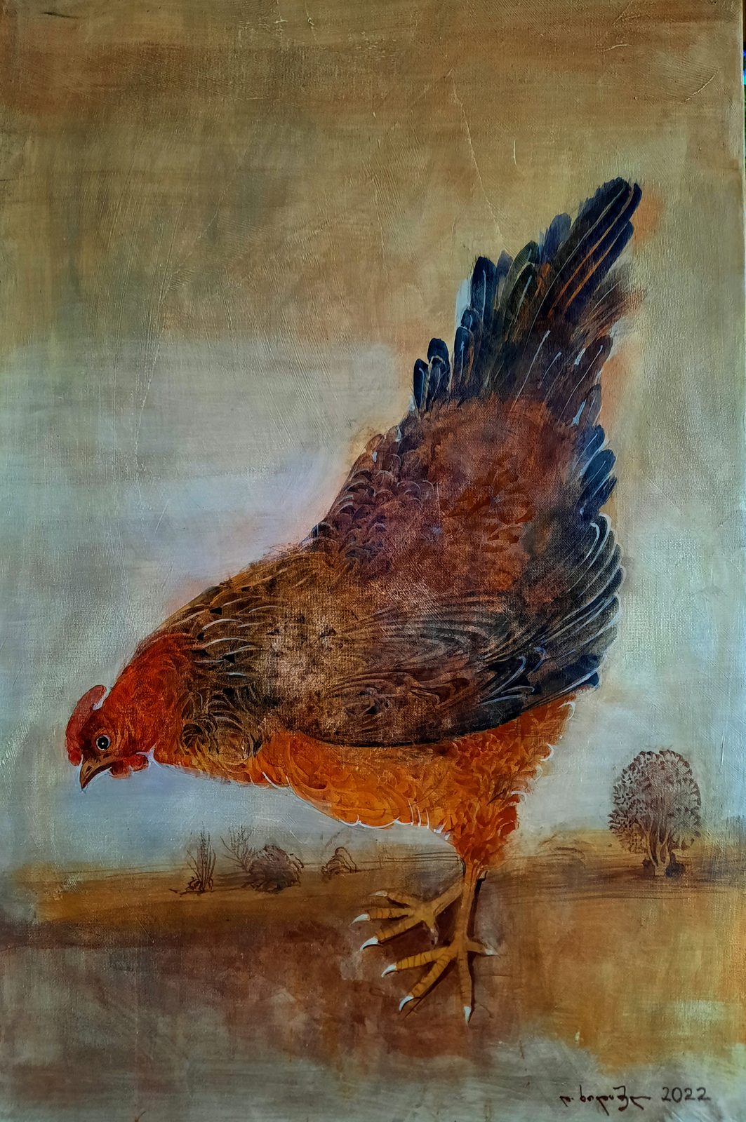 Painting 2022-147 — original painting for sale by Georgian artist David Khidasheli