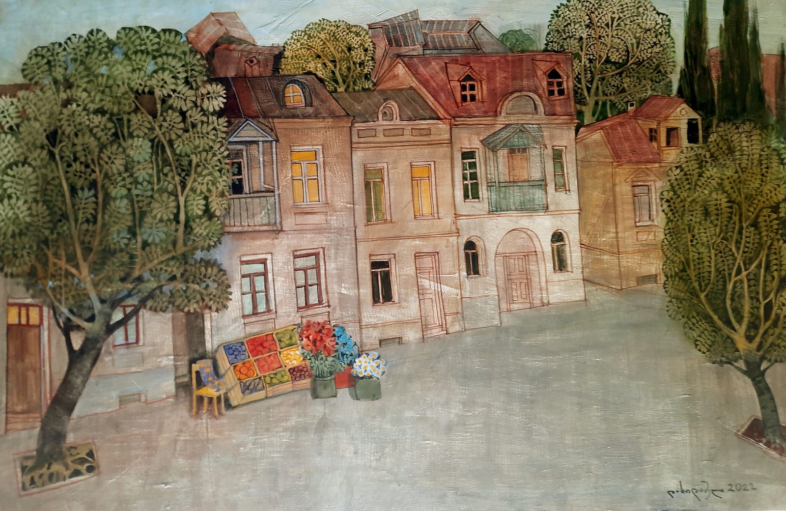 Painting 2022-149 — original painting for sale by Georgian artist David Khidasheli