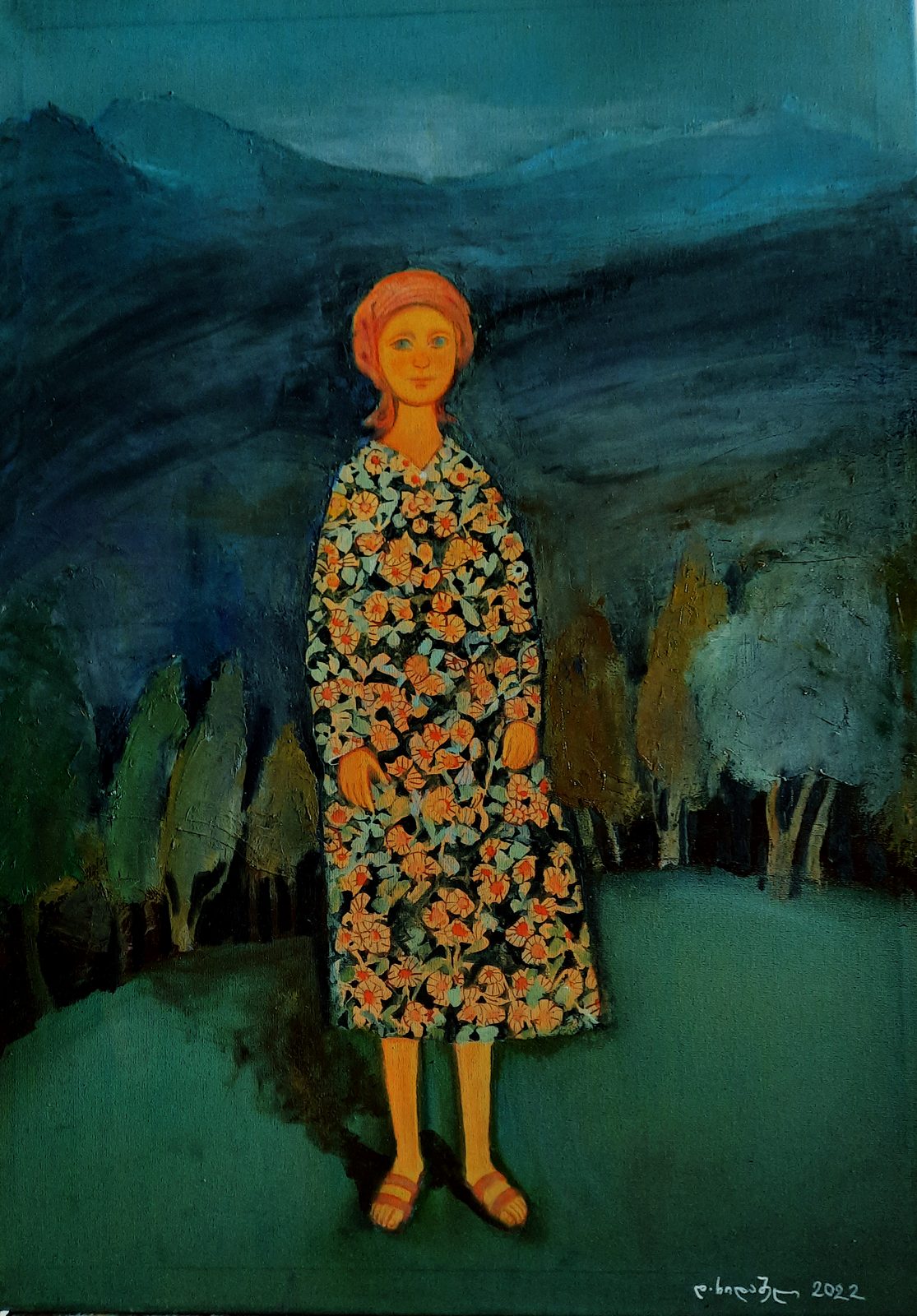 Painting 2022-151 — original painting for sale by Georgian artist David Khidasheli