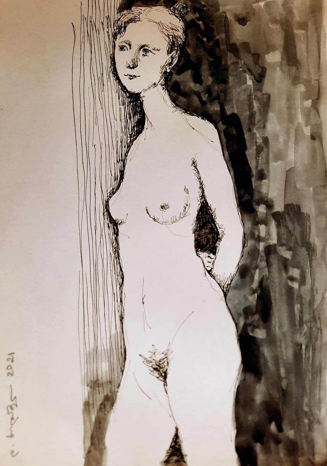 Painting 2022-160 — original painting for sale by Georgian artist David Khidasheli