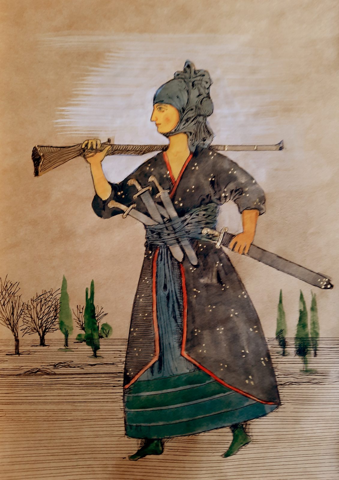 Painting 2022-164 — original painting for sale by Georgian artist David Khidasheli