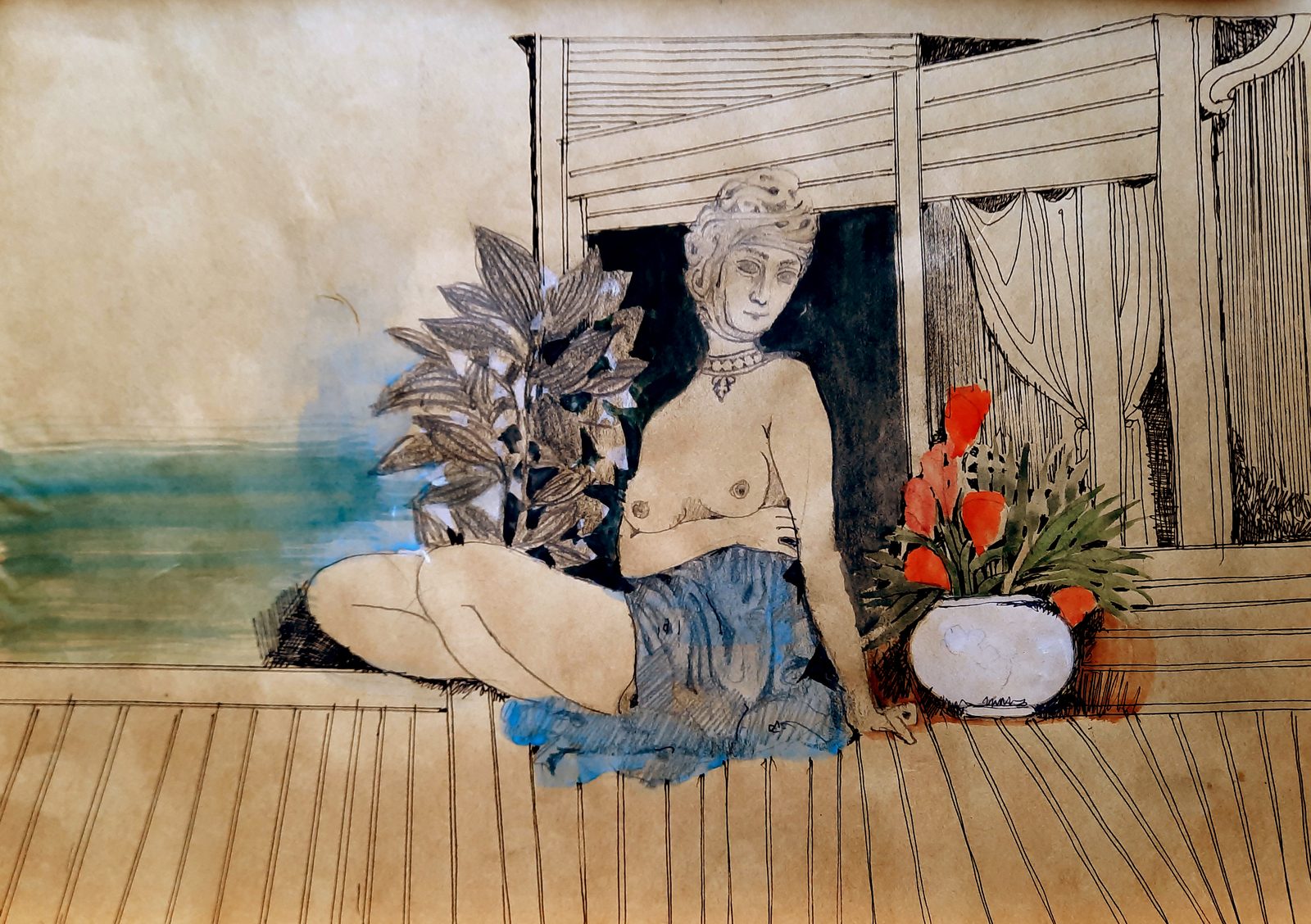 Painting 2022-166 — original painting for sale by Georgian artist David Khidasheli