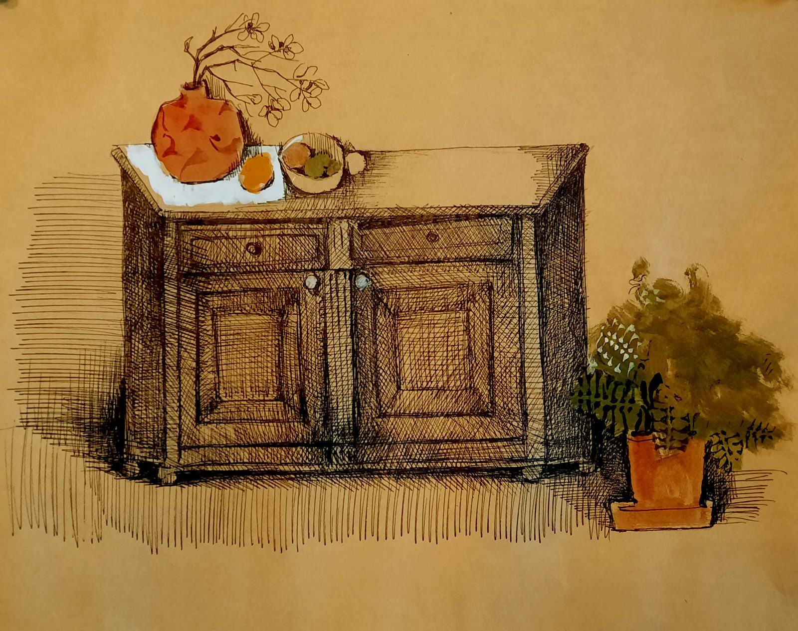 Painting 2022-169 — original painting for sale by Georgian artist David Khidasheli