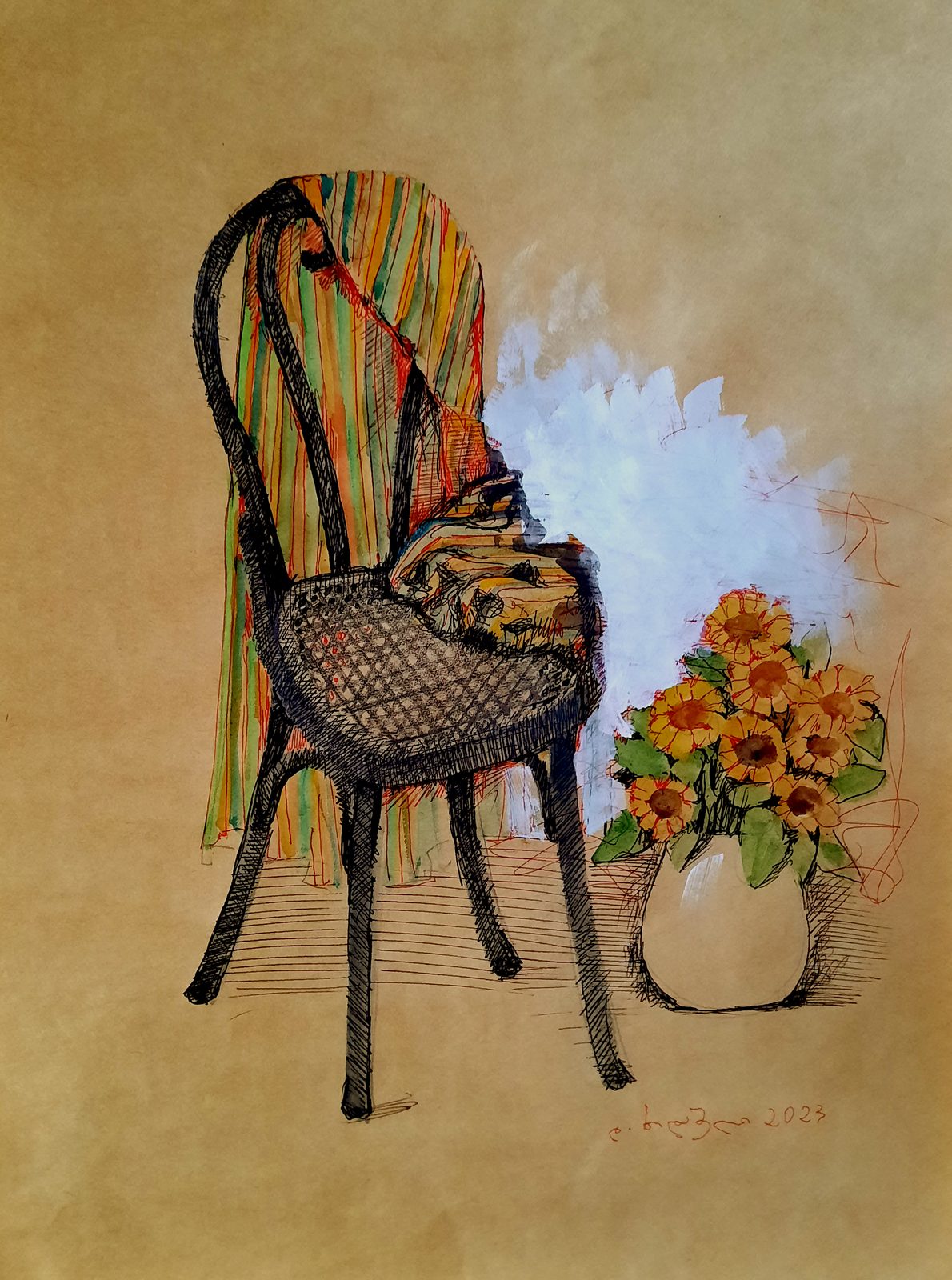 Painting 2022-171 — original painting for sale by Georgian artist David Khidasheli