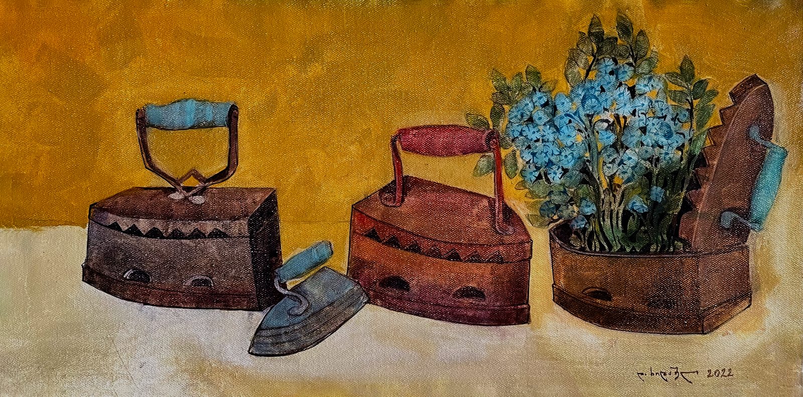 Painting 2022-187 — original painting for sale by Georgian artist David Khidasheli