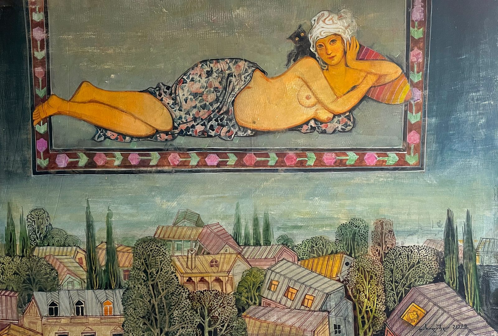 Painting 2022-189 — original painting for sale by Georgian artist David Khidasheli