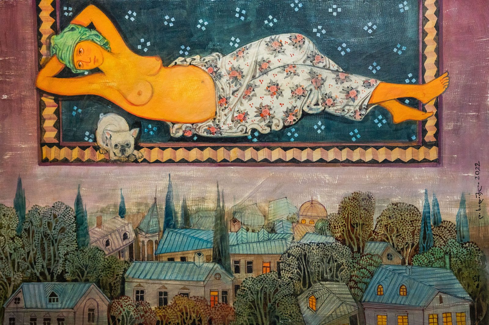 Painting 2022-192 — original painting for sale by Georgian artist David Khidasheli