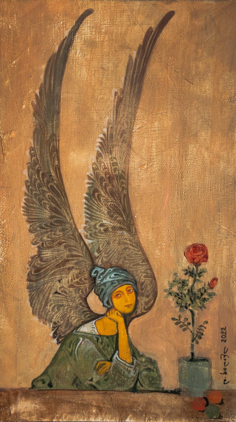 Painting 2022-195 — original painting for sale by Georgian artist David Khidasheli