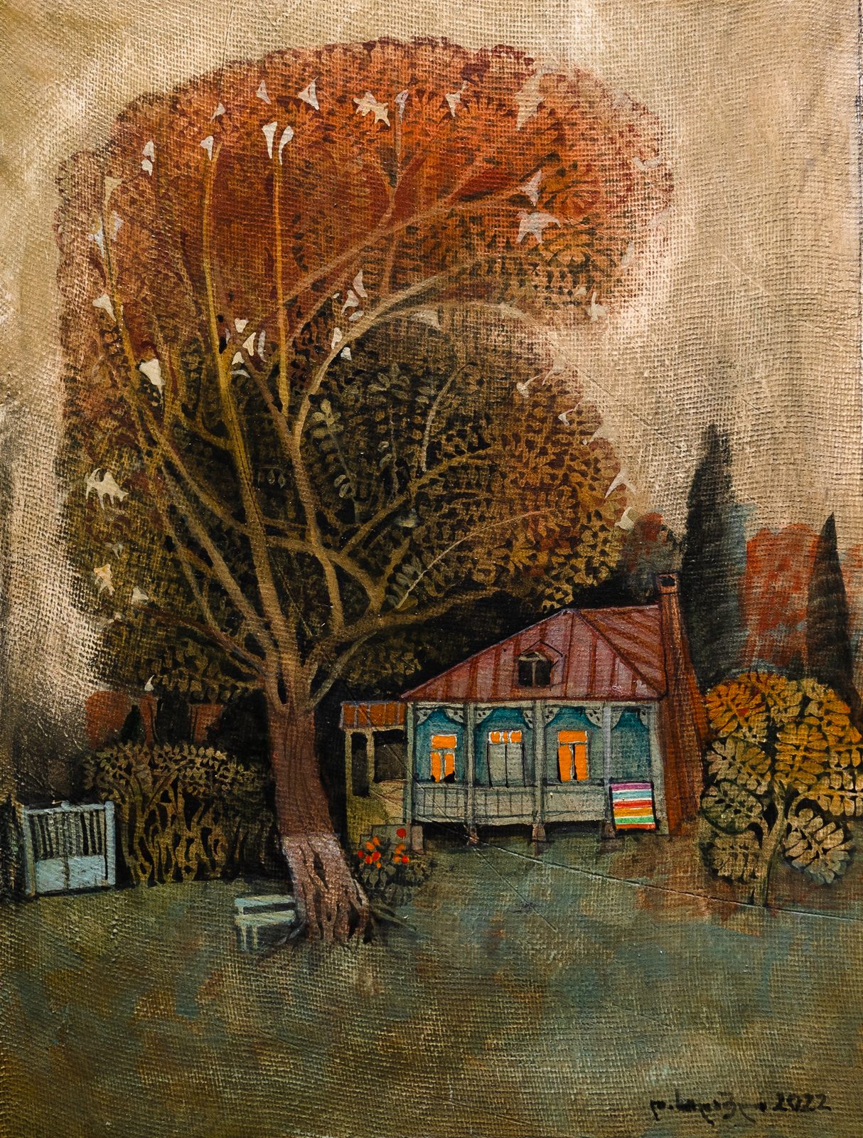 Painting 2022-210 — original painting for sale by Georgian artist David Khidasheli