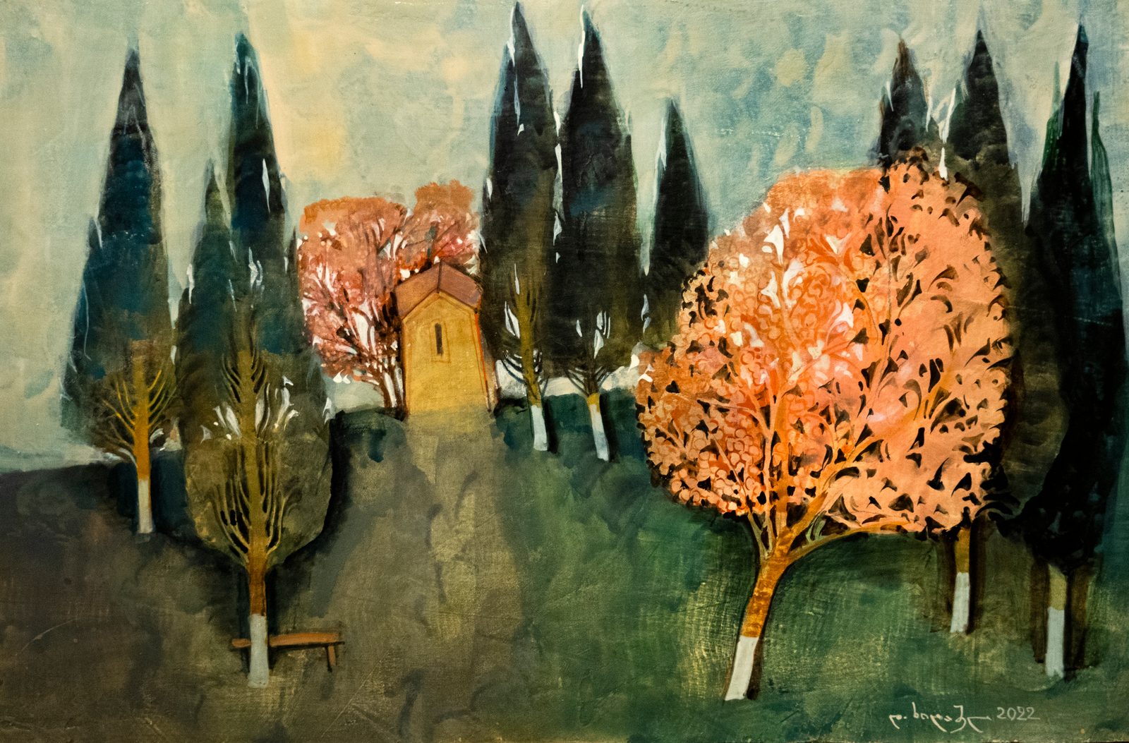 Painting 2022-214 — original painting for sale by Georgian artist David Khidasheli