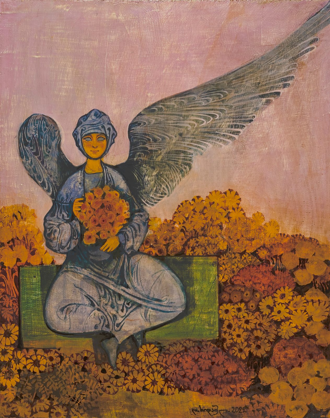 Painting 2022-223 — original painting for sale by Georgian artist David Khidasheli