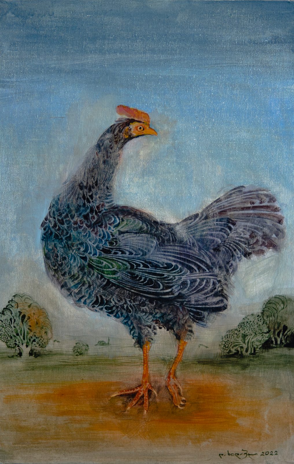 Painting 2022-227 — original painting for sale by Georgian artist David Khidasheli