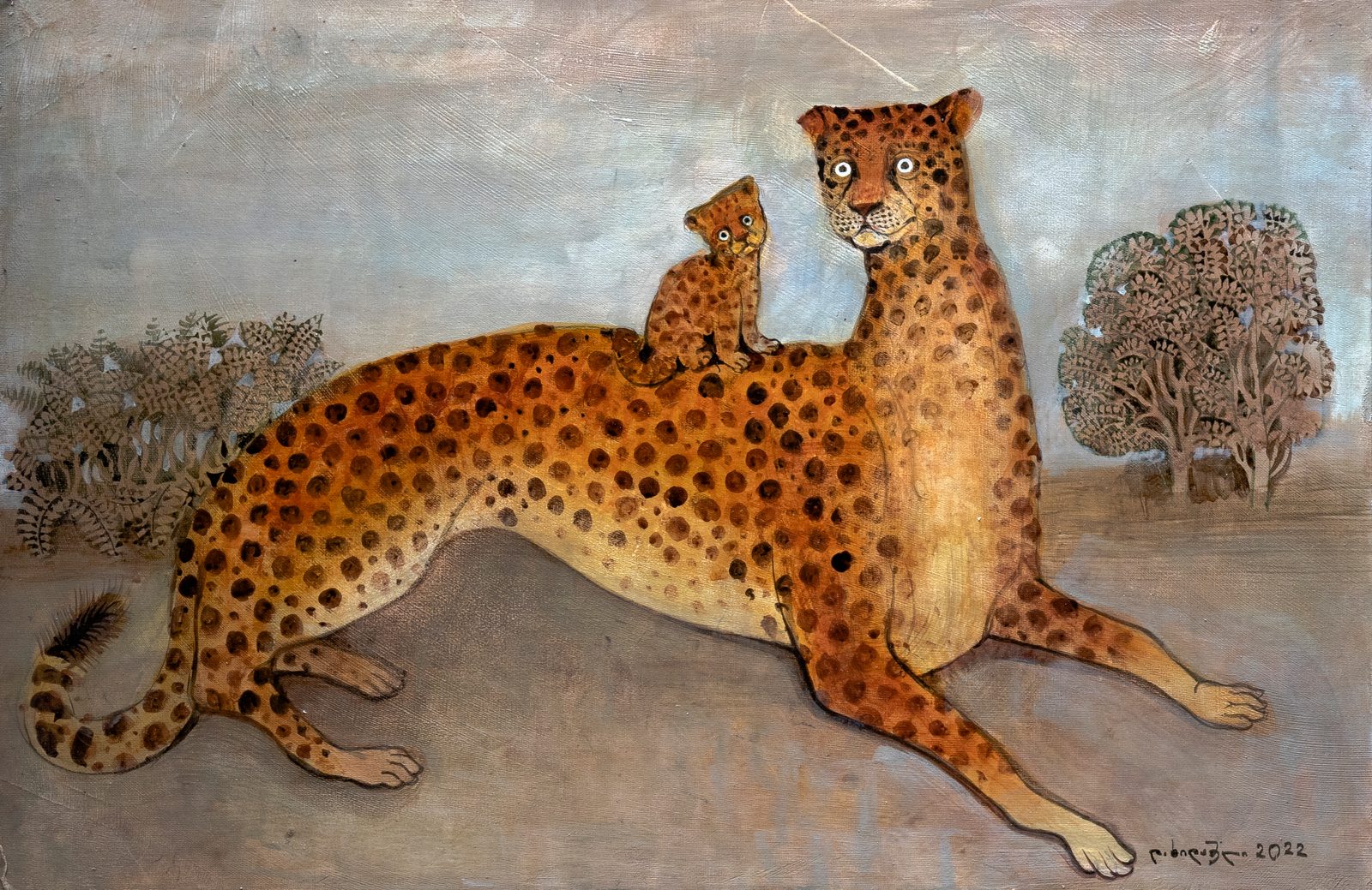 Painting 2022-229 — original painting for sale by Georgian artist David Khidasheli