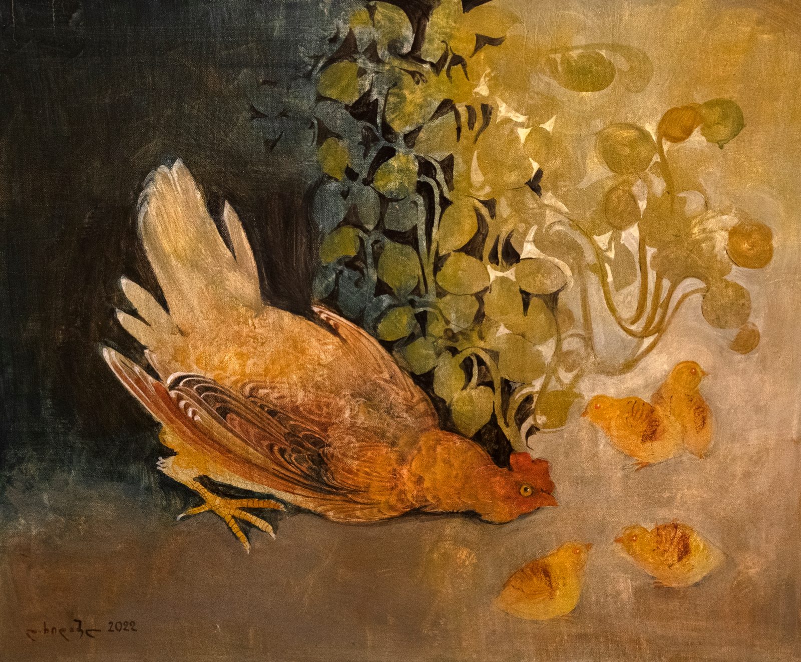 Painting 2022-242 — original painting for sale by Georgian artist David Khidasheli