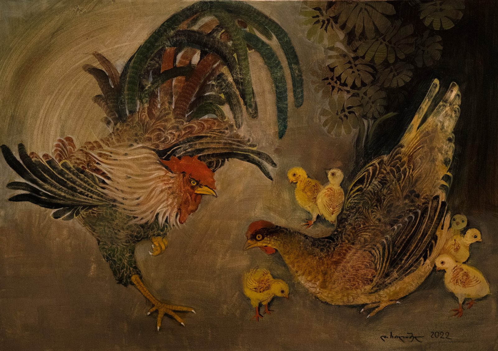 Painting 2022-243 — original painting for sale by Georgian artist David Khidasheli