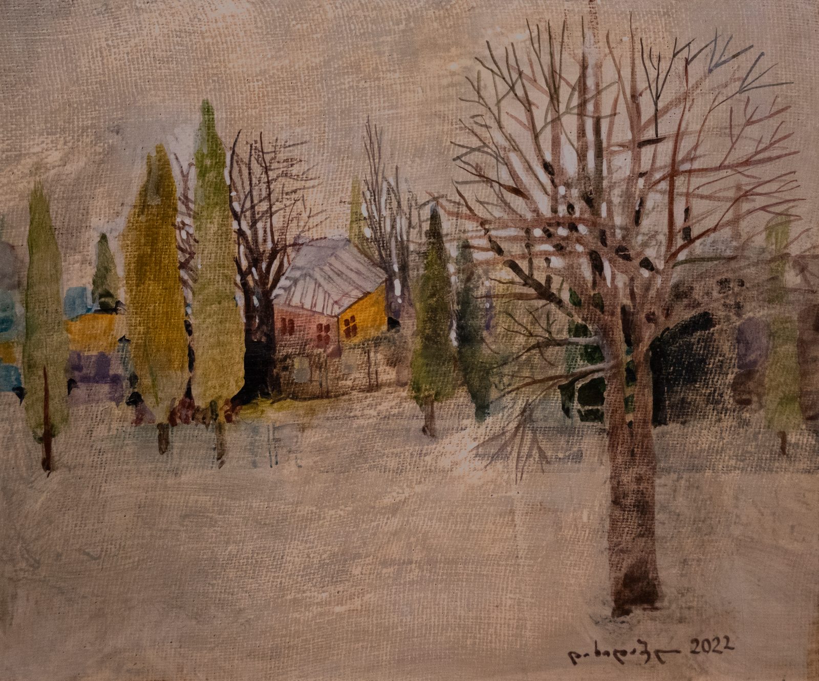 Painting 2022-244 — original painting for sale by Georgian artist David Khidasheli