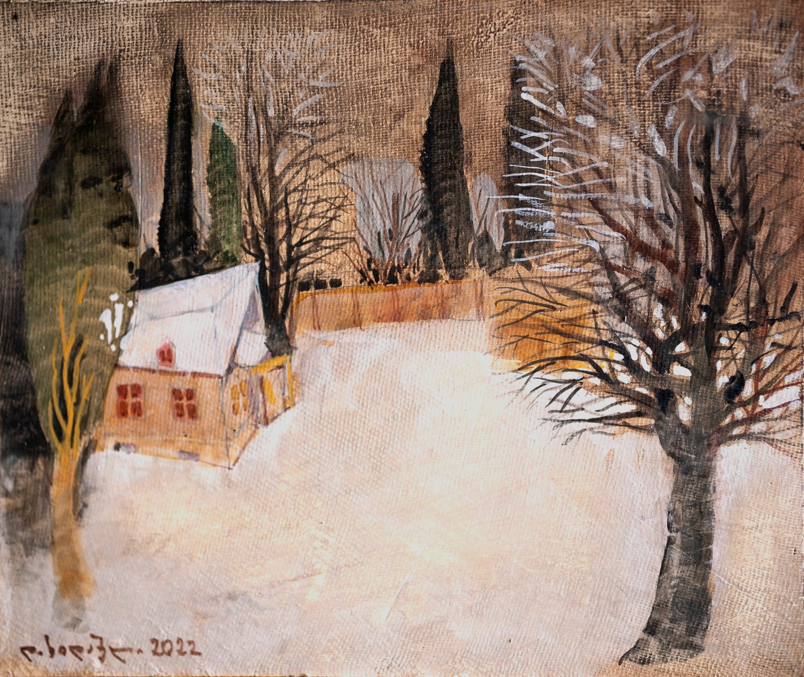 Painting 2022-249 — original painting for sale by Georgian artist David Khidasheli