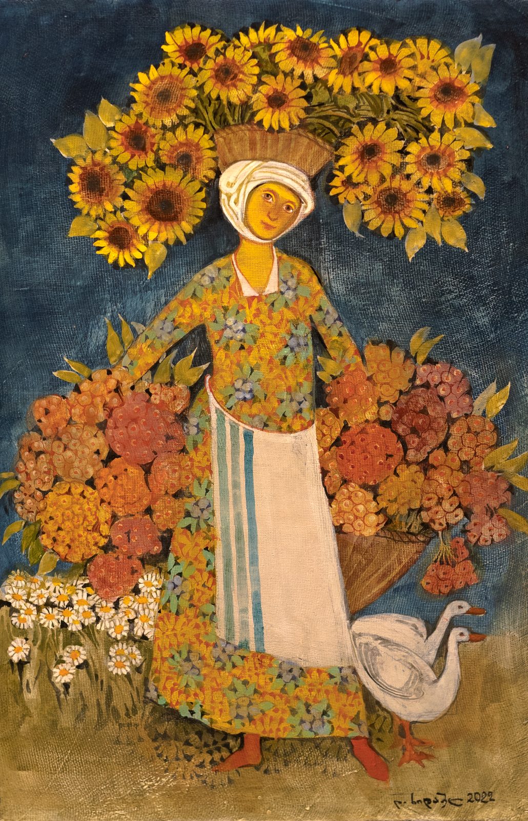 Painting 2022-253 — original painting for sale by Georgian artist David Khidasheli
