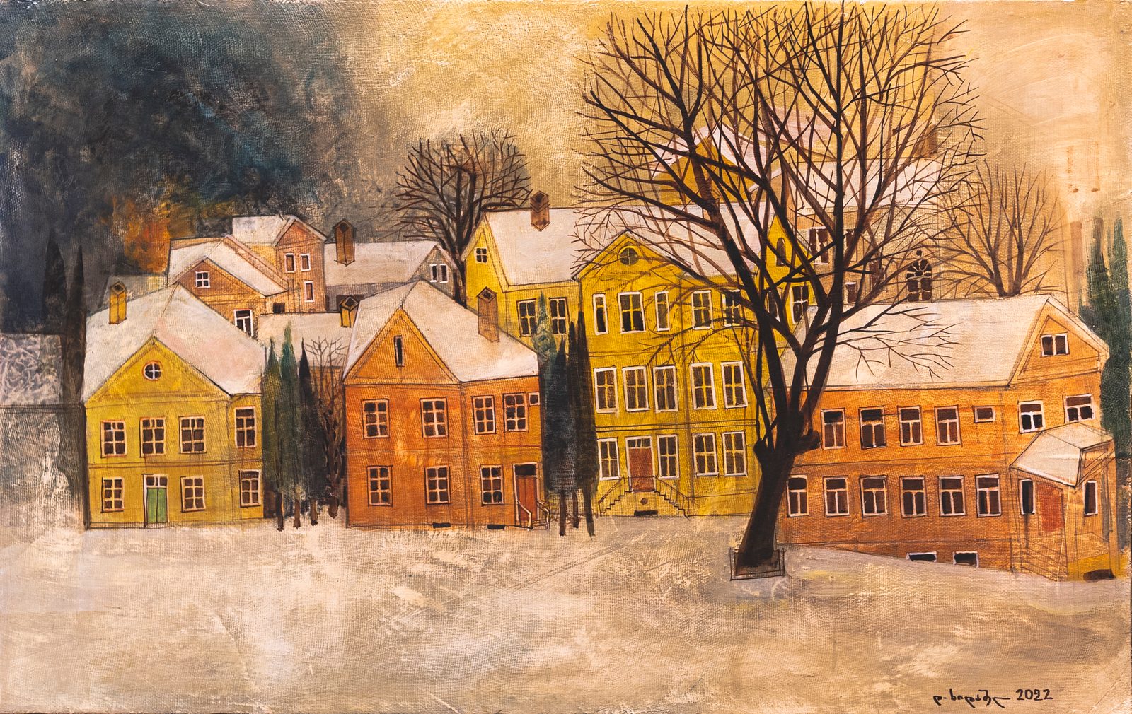 Painting 2022-254 — original painting for sale by Georgian artist David Khidasheli