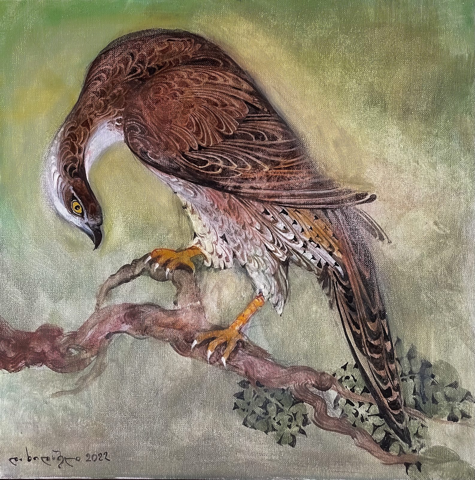 Painting 2022-199 — original painting for sale by Georgian artist David Khidasheli