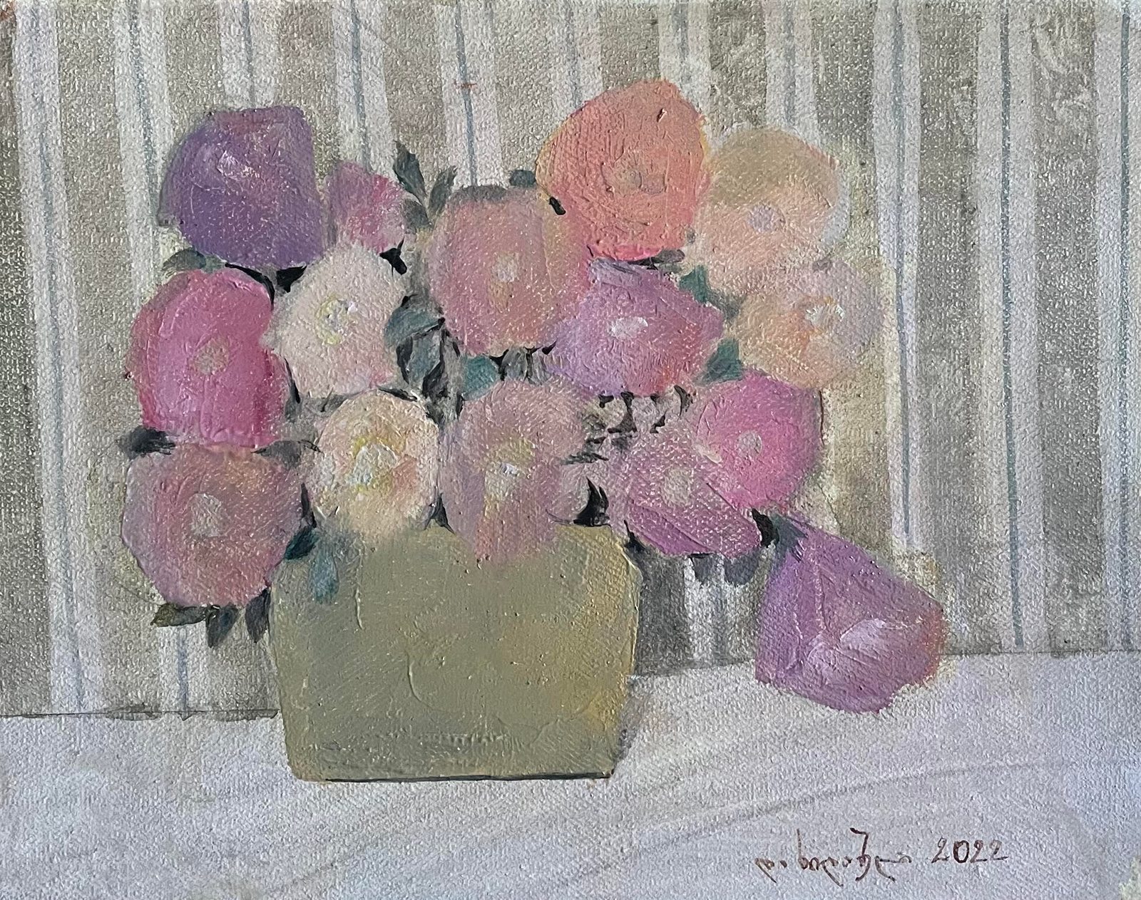 Painting 2022-261 — original painting for sale by Georgian artist David Khidasheli