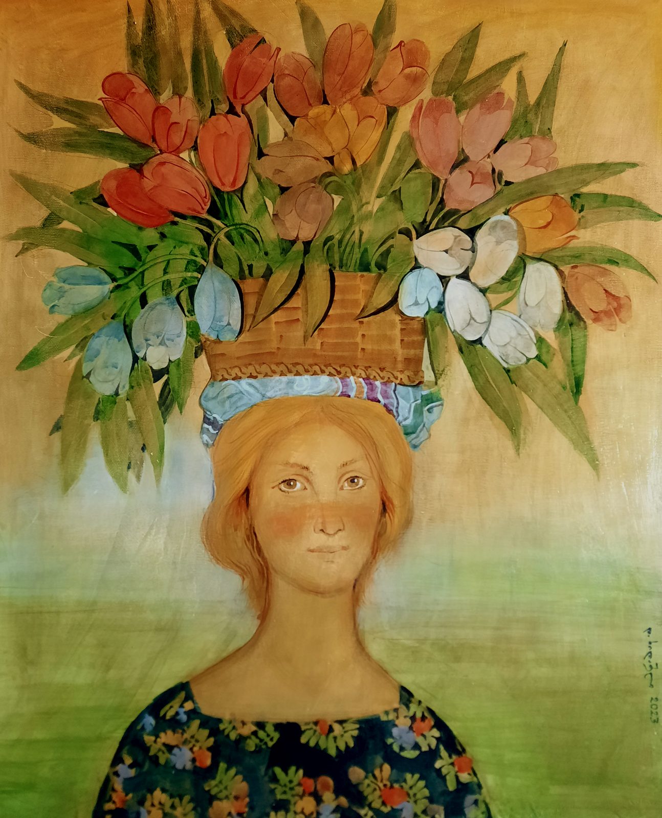 Painting 2023-268 — original painting for sale by Georgian artist David Khidasheli